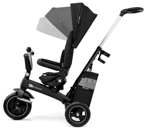 KINDERKRAFT SELECT - Gyermek tricikli 5in1 EASYTWIST Premium fekete