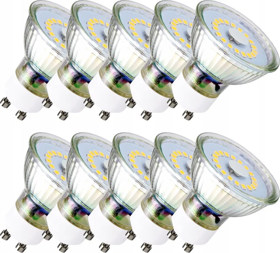 Led izzó GU10 5W=40W Prémium Üveg 4000K Semleges Nem Pislog