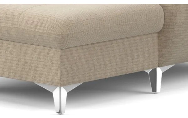 CATANIA U alakú, balos, tárolós sarokkanapé, bézs