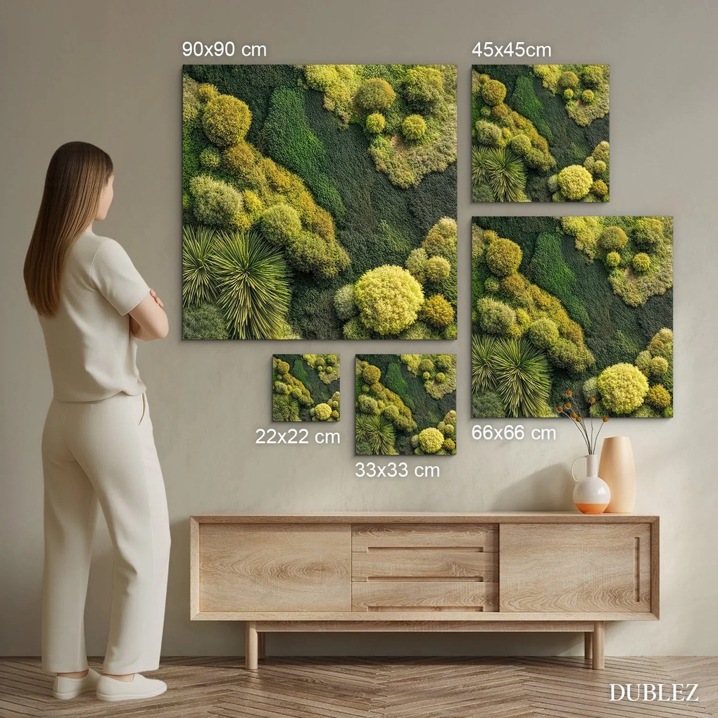 DUBLEZ | Moha kép - Zöld oázis (imitáció)