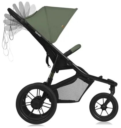 Lionelo - Sport babakocsi AZURA fekete/zöld