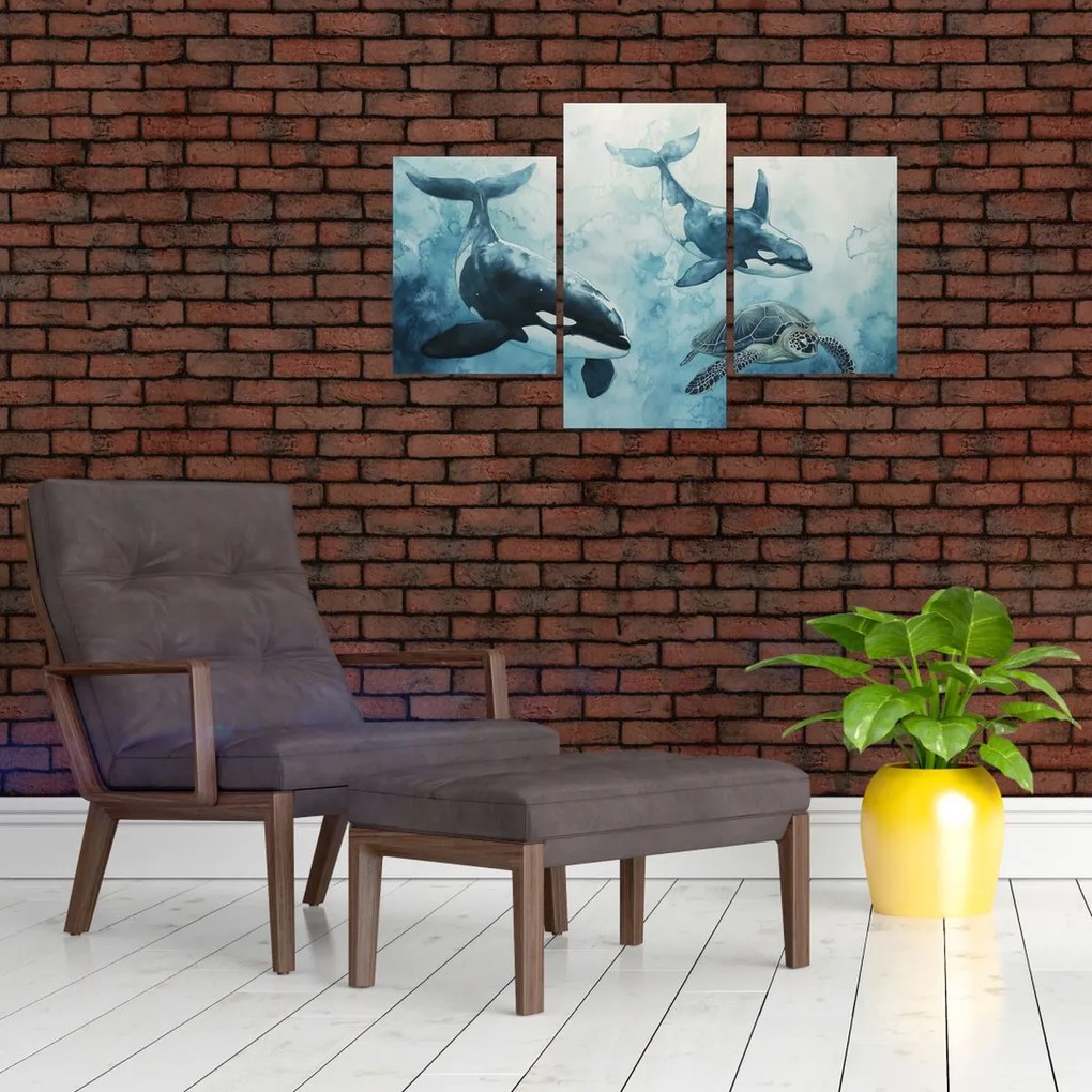 Kép - Víz alatti festmény (90x60 cm)