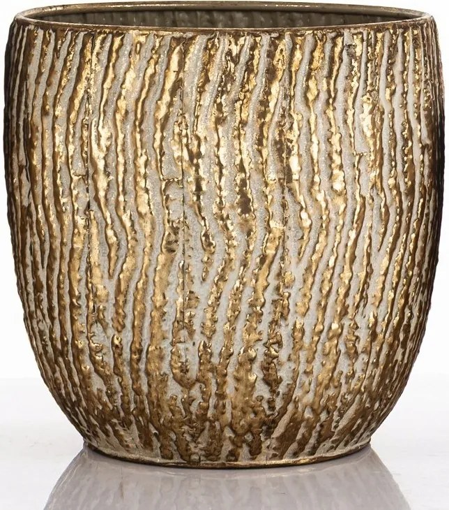 Dekorációs virágtartó arany-öregített 34,5x36x36m R.l Art-Pol 177427