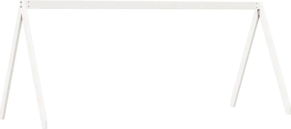 vidaXL fehér tömör fenyőfa gyerekágytető 209 x 95,5 x 88 cm