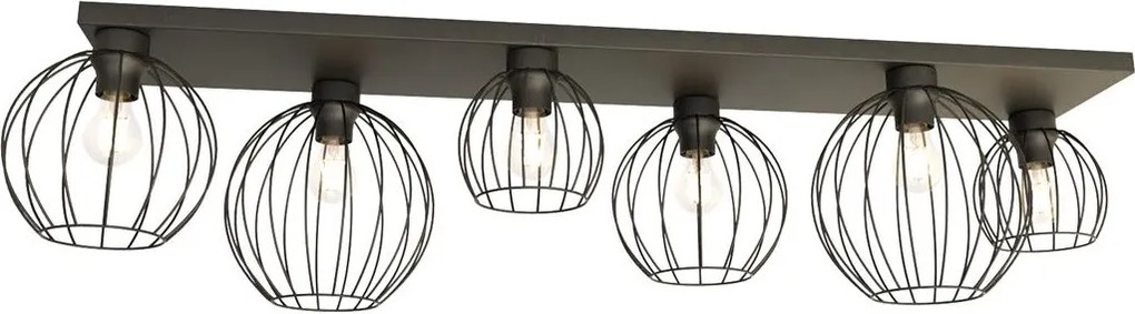 Emibig modern mennyezeti lámpa nest fekete emi1371/6