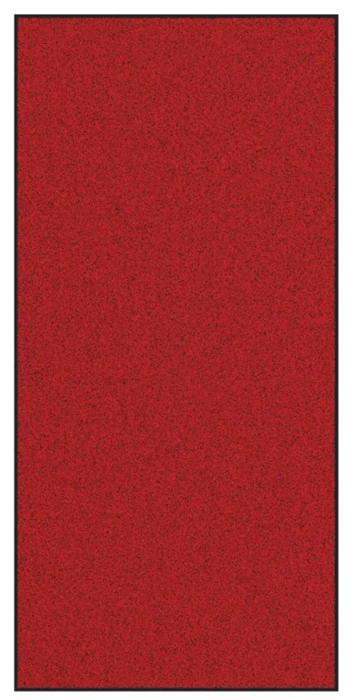 Téglalap Alakú Ajtószőnyeg Piros 120x250 cm