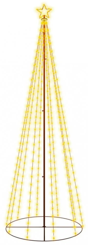 kúp alakú karácsonyfa 310 meleg fehér LED-del 100 x 300 cm