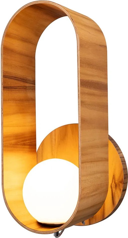 Quintiesse Sfera QN-SFERA-WB-L-TEAK Fali lámpa 1x40W/E27 IP20