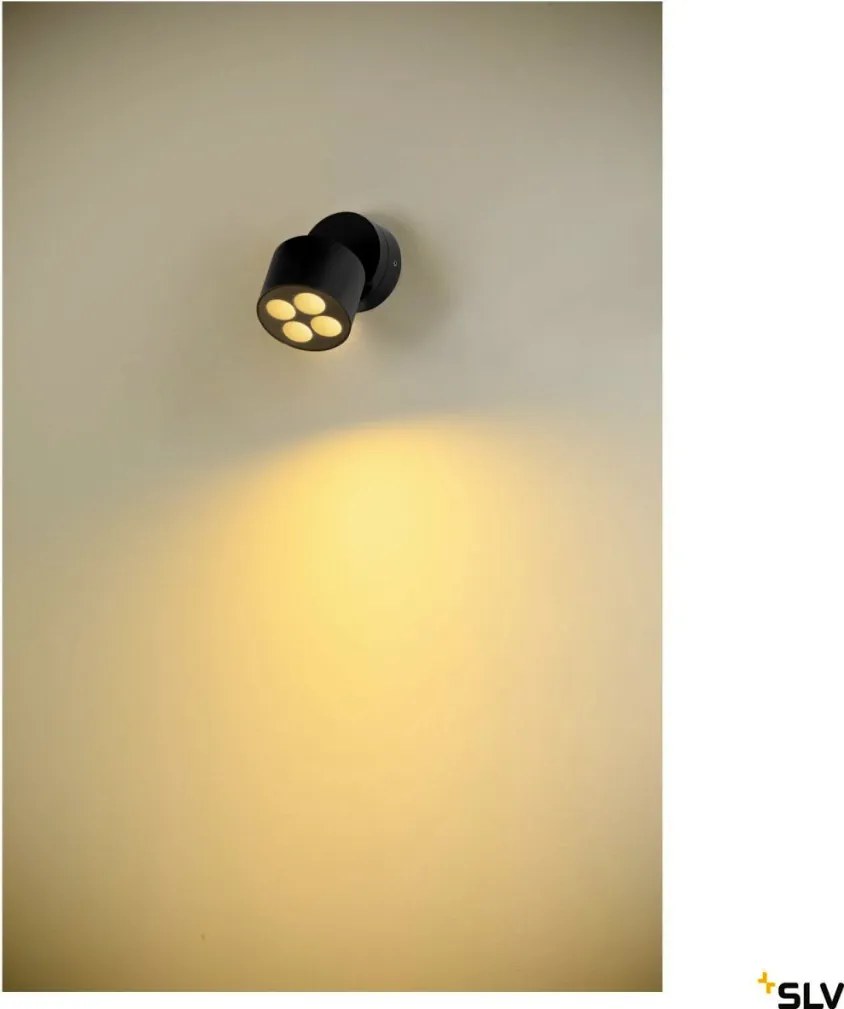 SLV 1007511 CUBE Modern Kültéri Fali Lámpa Antracit LED IP65