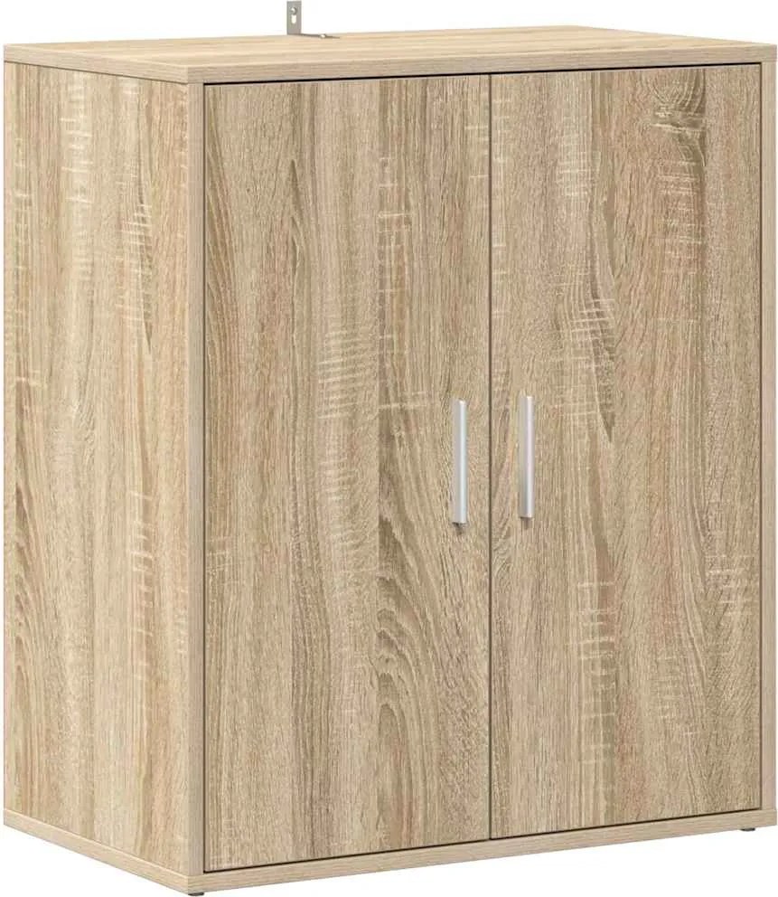 vidaXL sonoma tölgy színű szerelt fa cipősszekrény 60 x 35 x 70 cm