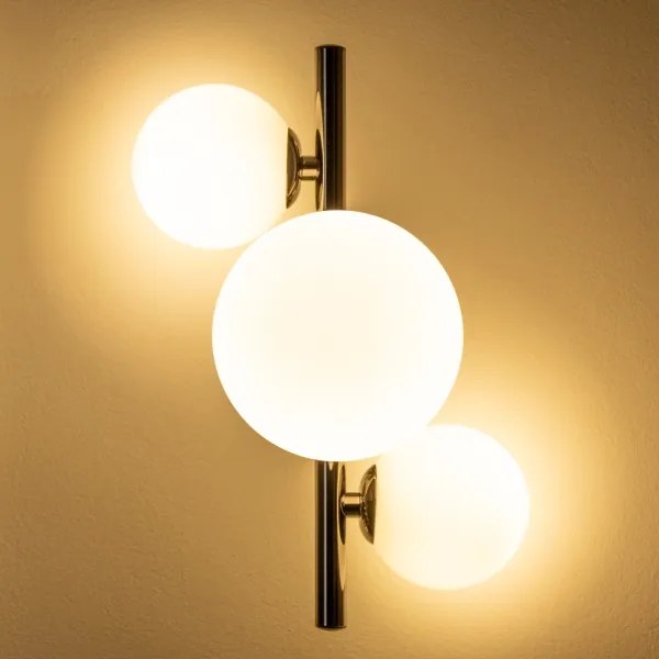 Brilagi - LED Fali lámpa MILLA 3xG9/3W/230V fényezett króm/fehér