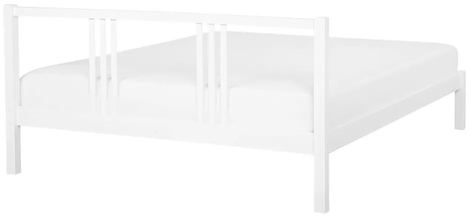 Franciaágy 140 cm VALLES (ágyráccsal) (fehér). 1007546