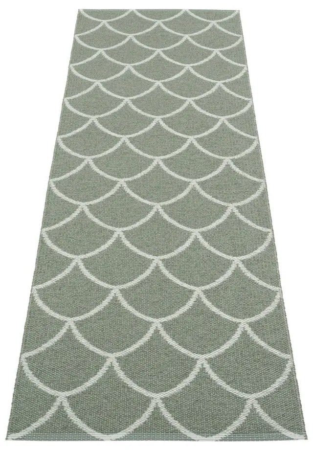 Zöld kültéri-beltéri futószőnyeg 70x225 cm Kotte Army Sage – Pappelina