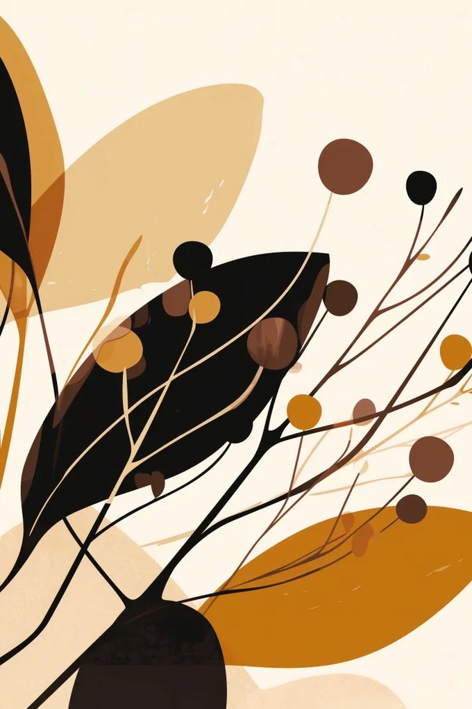 Poszter 40x60cm Őszi sziluettek