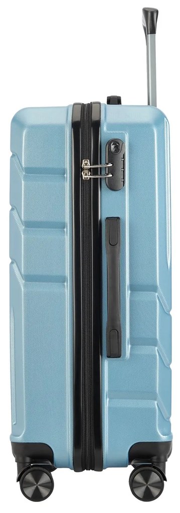 BONTOUR “SPINNER” közepes Duplakerekes Gurulós bőrönd, jégkék