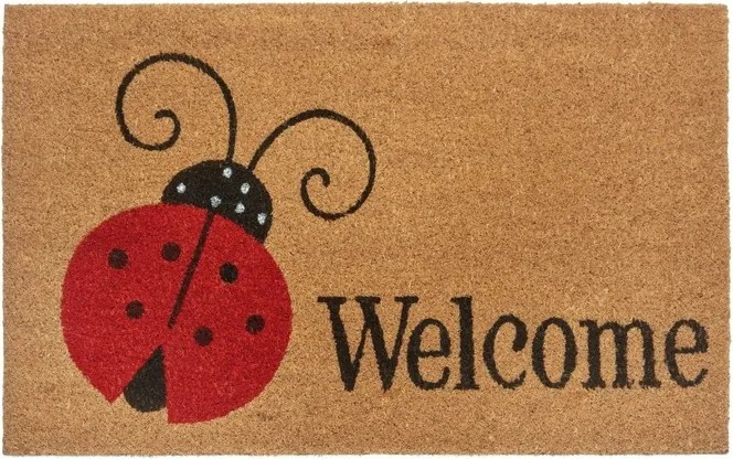 Vastag lábtörlő 45x75cm Welcome felirattal, bejárati szőnyeg