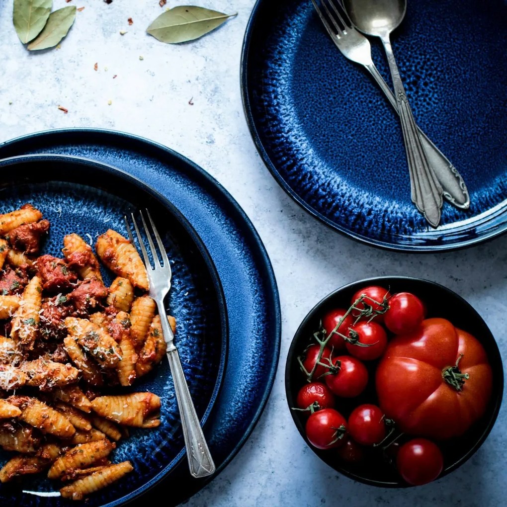 Mäser 12 darabos sekély és mély tányérkészlet NIARA – kék