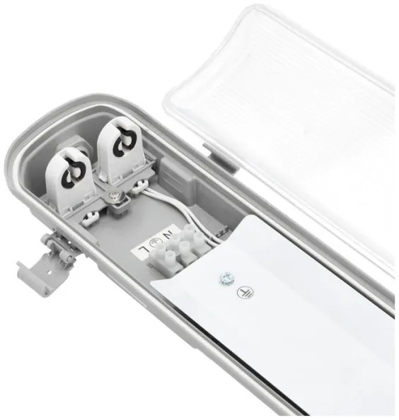 HERMIC T8 technikai fénycsöves lámpa 2xG13/18W/230V IP65