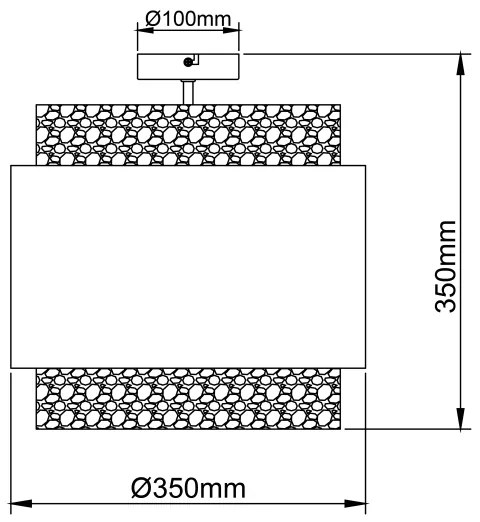 Brilliant - Mennyezeti lámpa WATERLILLY 2xE27/60W/230V átm. 35 cm szürke