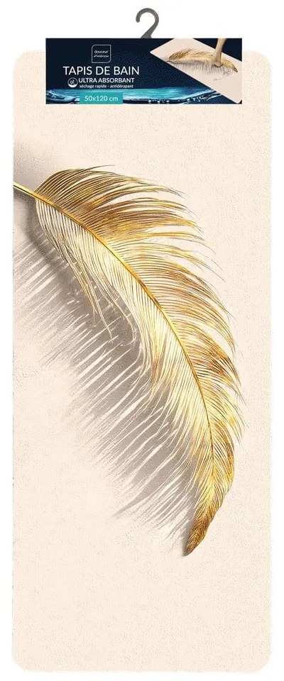 Világosbarna fürdőszobai kilépő 50x120 cm Angelica – douceur d'intérieur