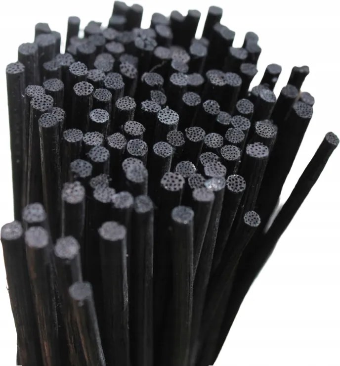 Rattan pálcikák Fekete aroma diffúzorokhoz 20cm/3mm (kb. 100 db)