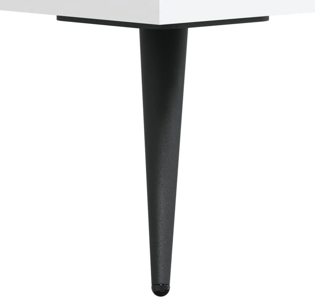 fehér szerelt fa cipőpolc 102x35x55 cm