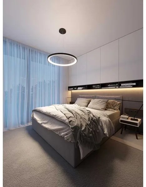 LED2 - LED Csillár zsinóron BELLA LED/48W/230V 3000K/4000K fekete