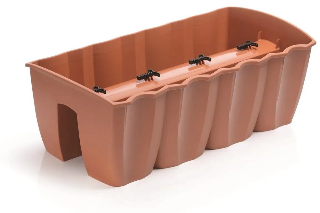 Balkonláda korlátra, terrakotta, 18 l, 18 l