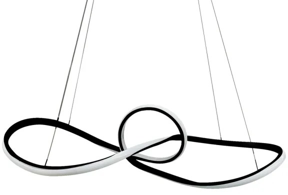 LED Csillár zsinóron MARCO LED/42W/230V fekete