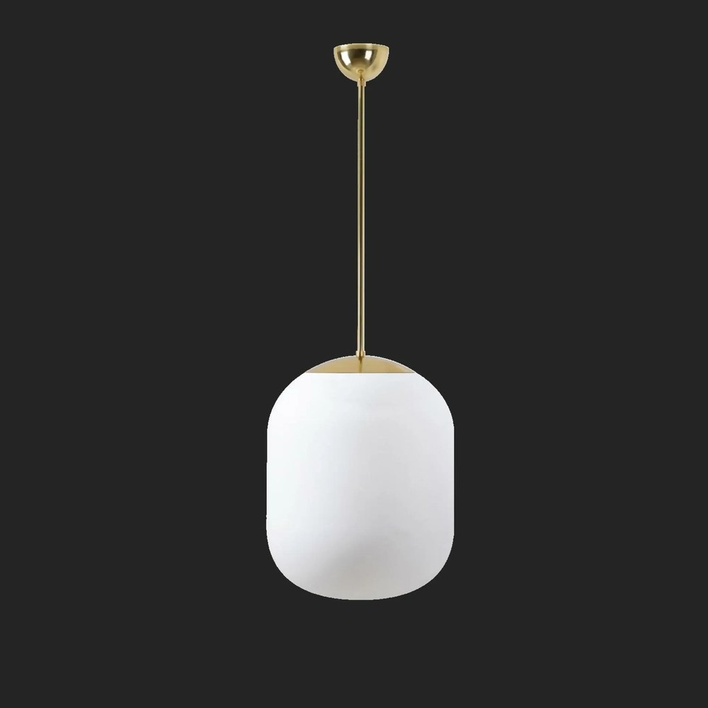 Osmont 58111 Tania P1 függesztett üveglámpa polírozott sárgaréz fehér IP40 1