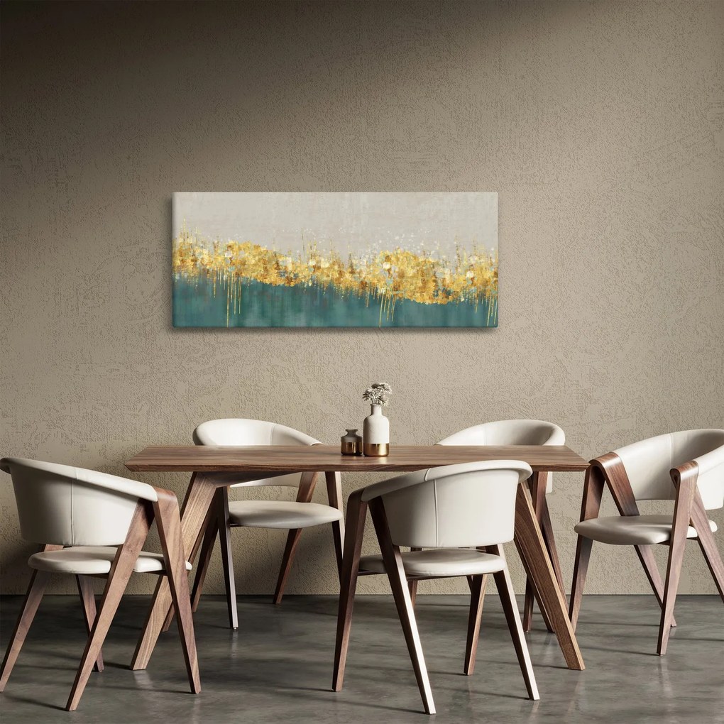 Kép - Textúra arany díszítéssel (120x50 cm)