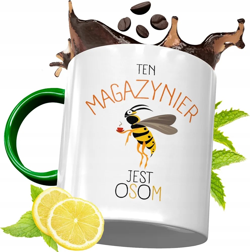 Zöld Bögre Raktárosnak Születésnapra Ajándék fényképes nyomtatással