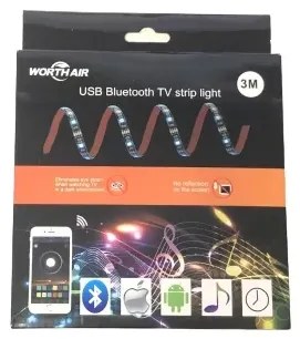 LED RGB szalag tévé mögé - telefonnal vezérelhető - 3 m