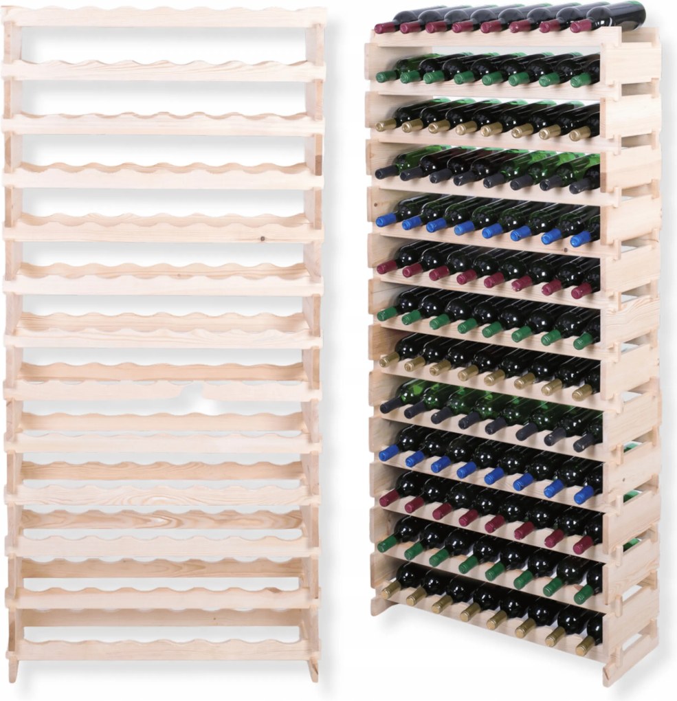 104 palackos bortartó állvány 13x8-as moduláris állvány szerszámok nélkül bővíthető