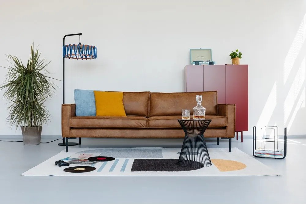 Rate barna műbőr kanapé, 216 cm - Scandic