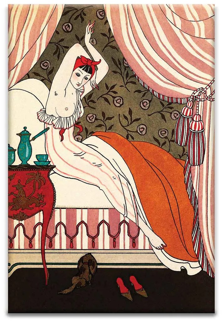 La Belle Matineuse kerámiakép üvegkép, falikép