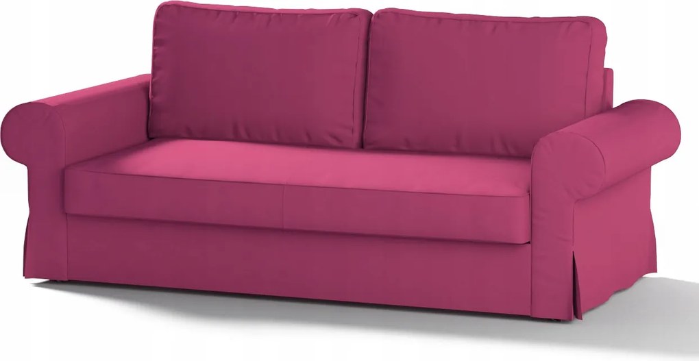 Dekoria Backabro 3 személyes összecsukható kanapé huzat Ikea rózsaszín