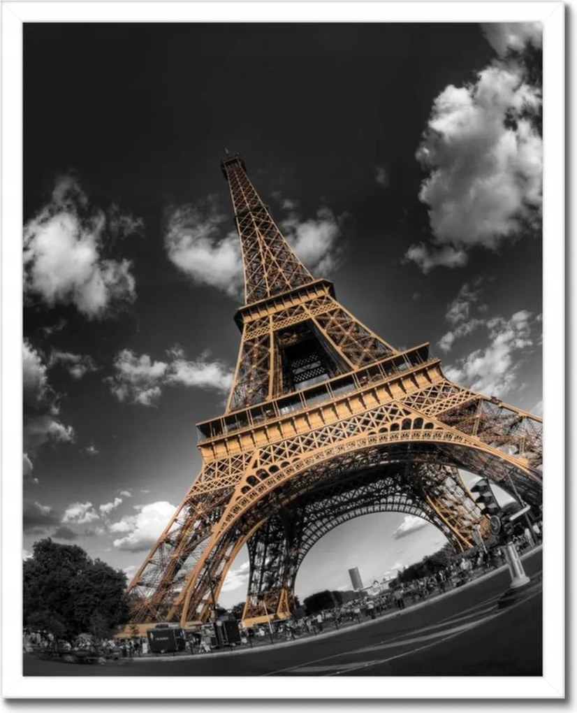 Poszterek keretben 40x50 Arany Eiffel-torony
