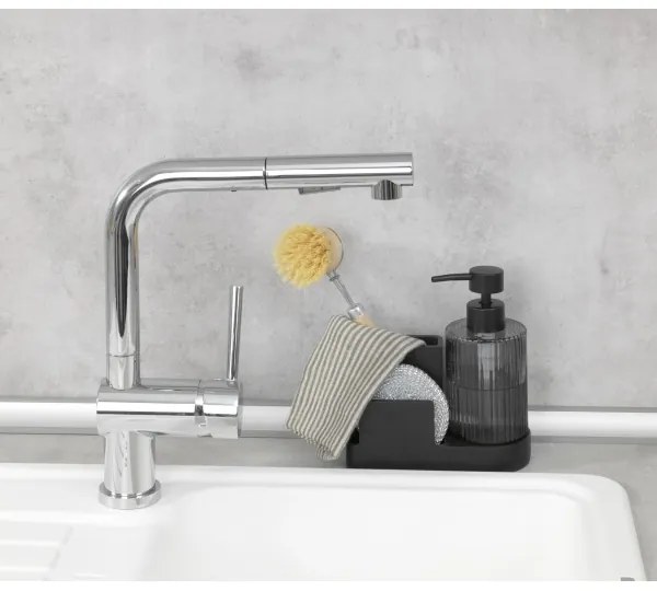 WENKO 54654100 - PINA rendszerező 16x17 cm fekete