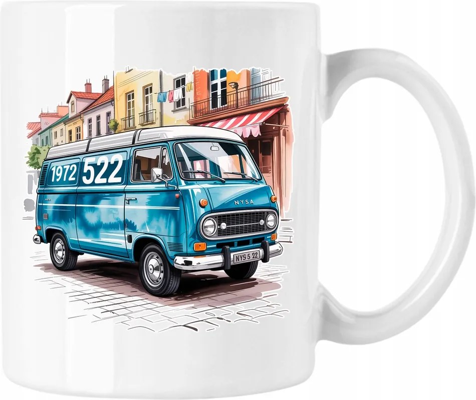 Bögre Nysa rendőrség autó Prl 3 Fehér 330ml