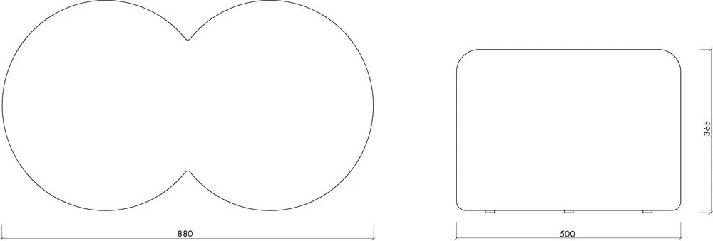 Piros puff Umbo – noo.ma