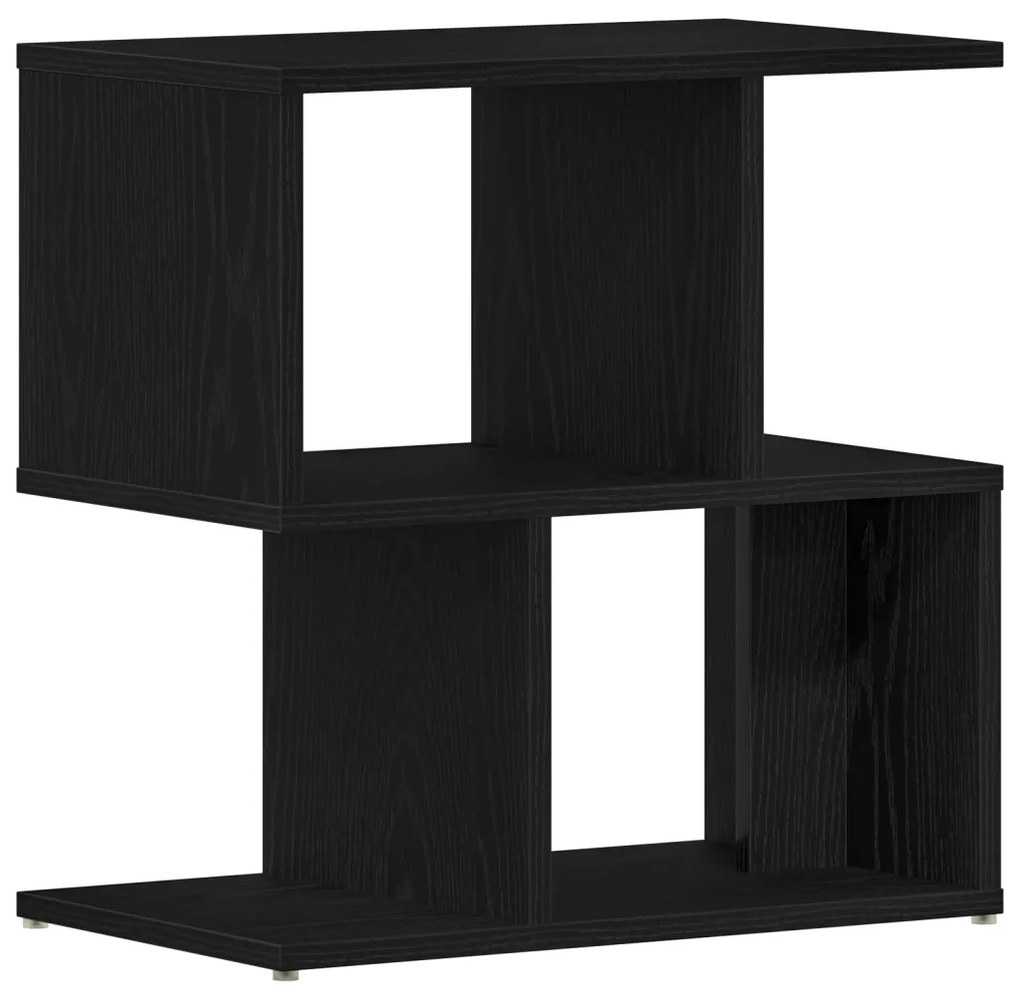 Éjjeli asztal Fekete tölgy 50x30x51,5 cm Műanyag