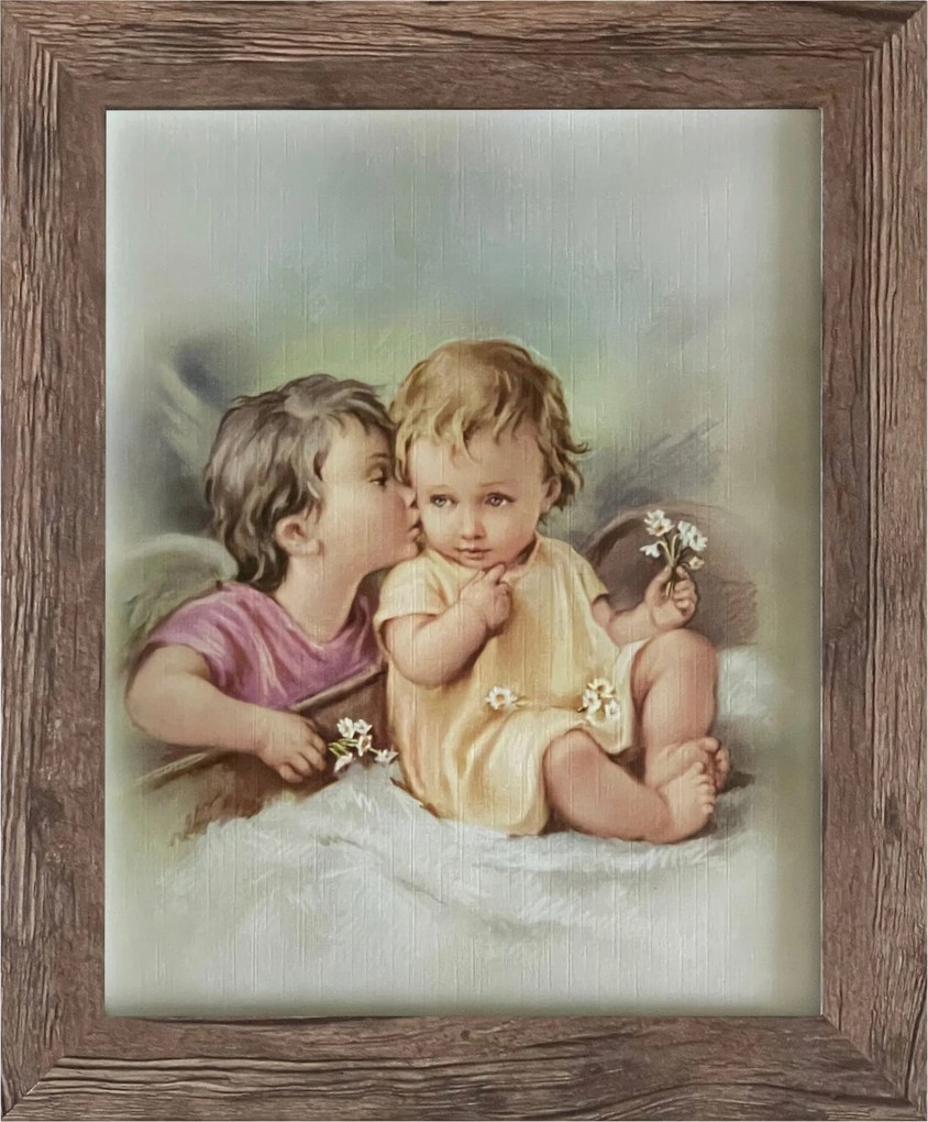 Vászonkép 30x25 Őrangyal Tölgy Angyal Keret