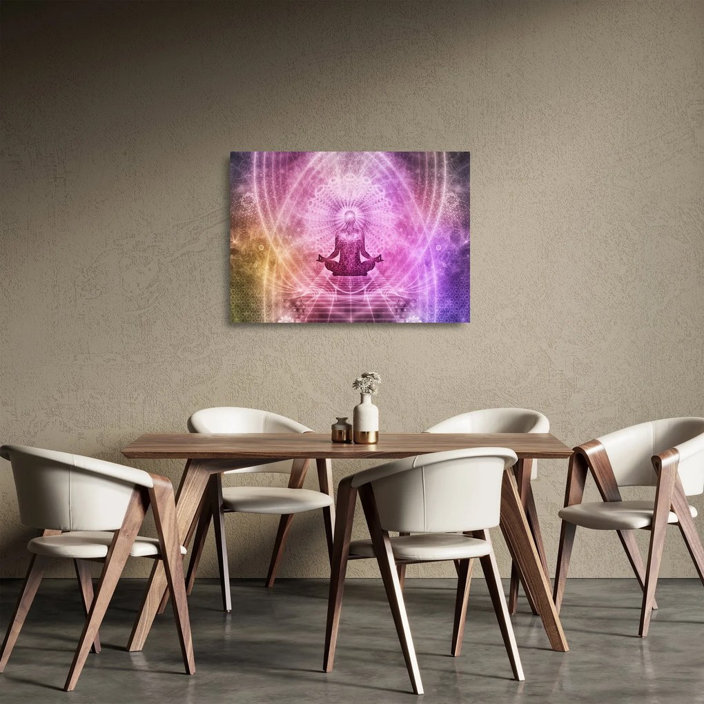 Kép - Meditációs aura (üvegen) (70x50 cm)