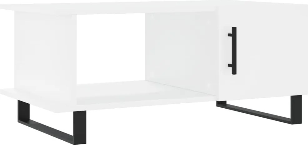 vidaXL fehér szerelt fa dohányzóasztal 90 x 50 x 40 cm