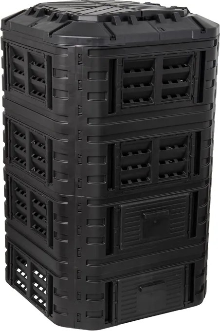 Kerti műanyag komposztáló 1260 L fekete