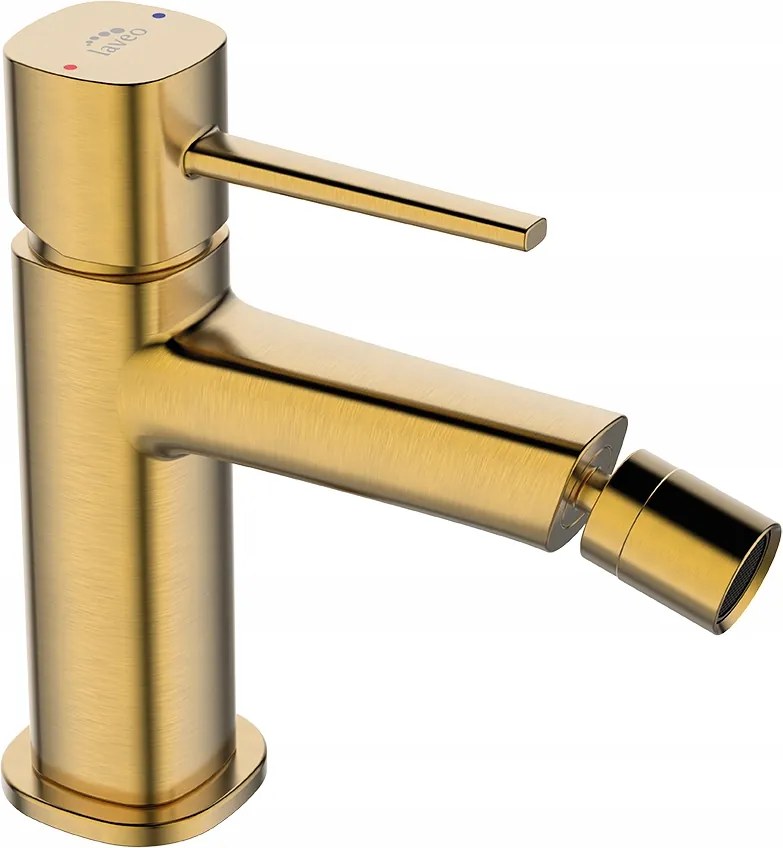 Álló Bidé Csaptelep Szálcsiszolt Arany Laveo Kattanó Dugóval