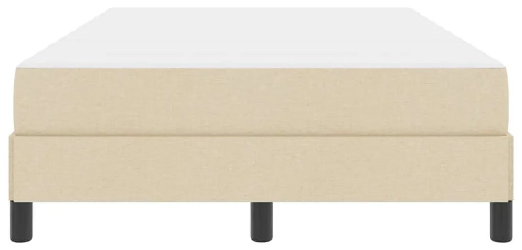 Boxrugós ágy matracmal Krém 120 x 190 cm szövet