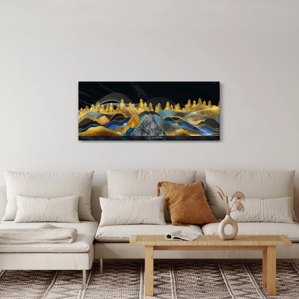 Kép - Arany hegyek (120x50 cm)