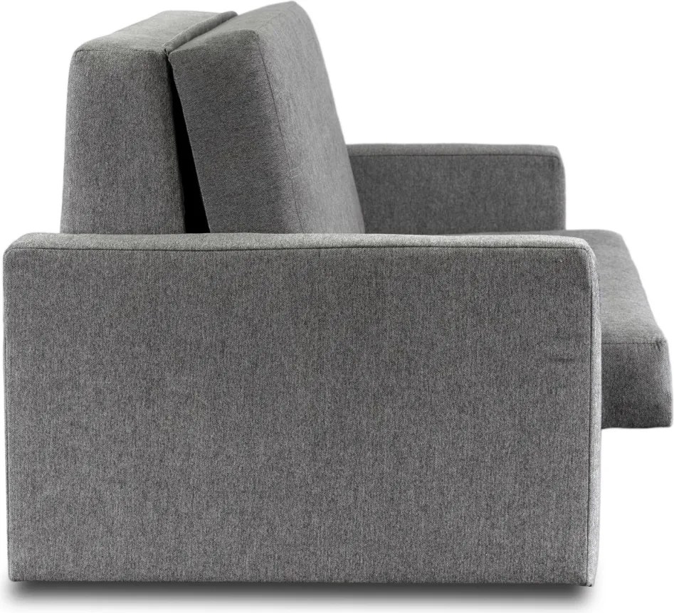 2 db-os szett, kétszemélyes ágyazható fotel szürke színben MILAN 2